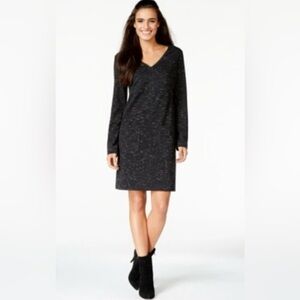 Max Studio Black Long-Sleeve Dress